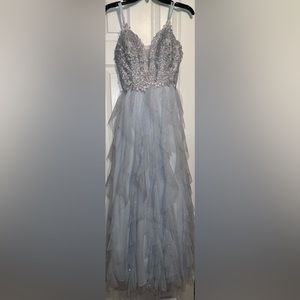 Icy Blue Prom Dress